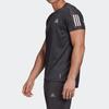Adidas Laufsport Kurzarm T-Shirt Herren Tops Schwarz FS9799