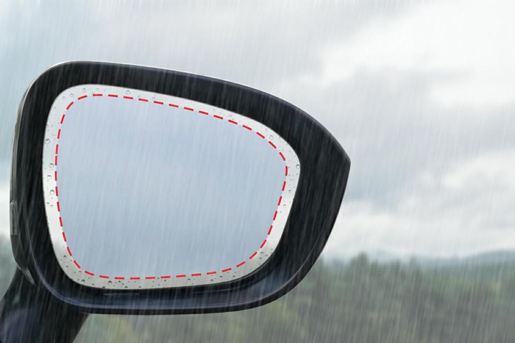 [Set of 2] ClearView Japan NISSAN X-TRAIL 2022 Model Hydrophilic Film, Door Mirror, Side