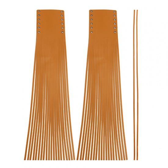 7/8" 25MM Motorcycle Handle Grips Cover PU Leather Fringed Handlebar Grip Covers for Harley Dyna For Indian Chief Vintage