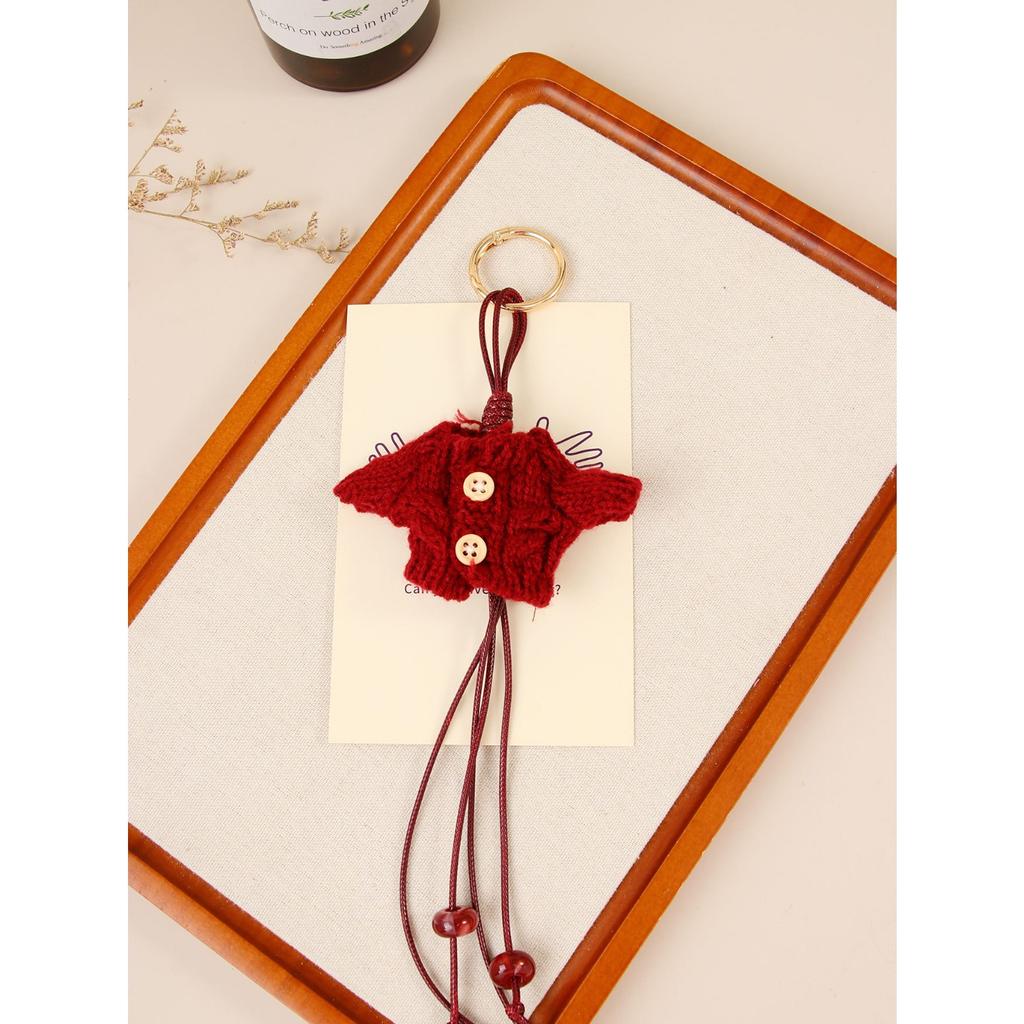 Autumn and winter original retro mini doll sweater beaded bag pendant versatile bag clothes casual pendant accessories