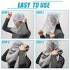 50/100Pcs Disposable Makeup Protector Hoods Breathable Cosmetic Beauty Masks For Bridal Party Wedding Travel Daily Makeup