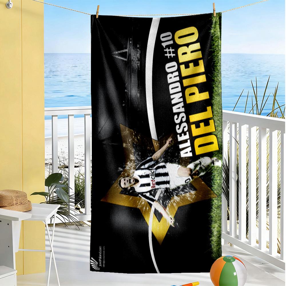Ac Milan Celebration Moment Beach Towel Quick-Dry Soft Microfiber Comfortable Lightweight Perfect for Traveling Yoga Camping and Swimming