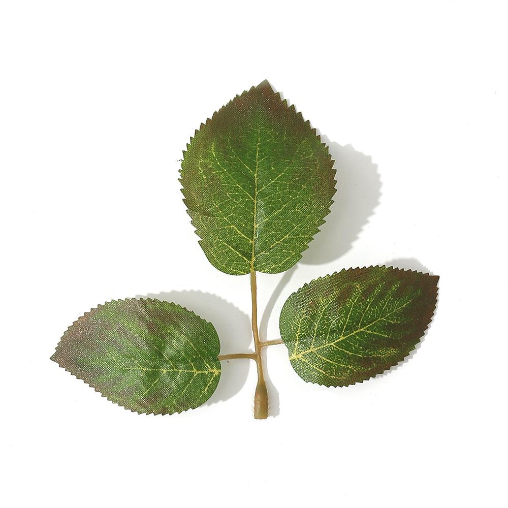 30Pcs Silk Rose Leaves Christmas Decorations for Home Wedding Bride Wrist Decorative Flowers Artificial Plants Ddiy Gift Box