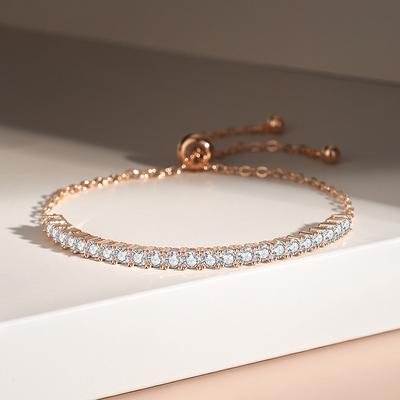 Smile Zirkon Armband Damen Nischendesign Leichter Luxus Roségold Schmuck