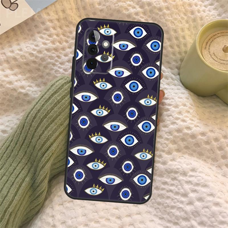Evil Eye For Samsung Galaxy A52 A52S A32 A12 A22 A72 A21S A50 A70 A71 A51 A33 A73 A53 Cover Case
