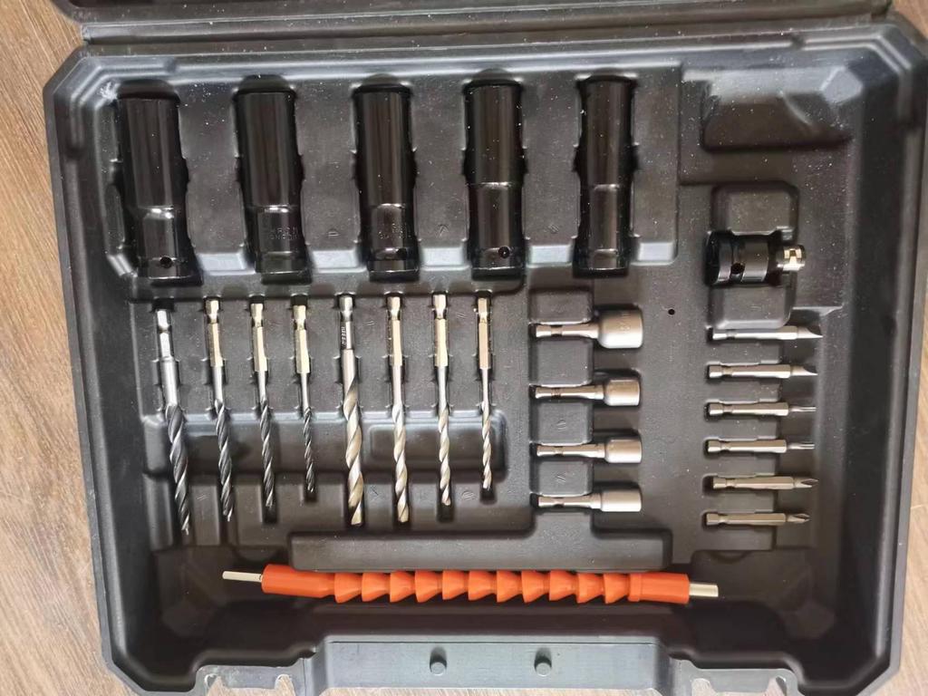 Portable Multi-Functional Tool Set for Home and Auto Repair, Electric Drill Included