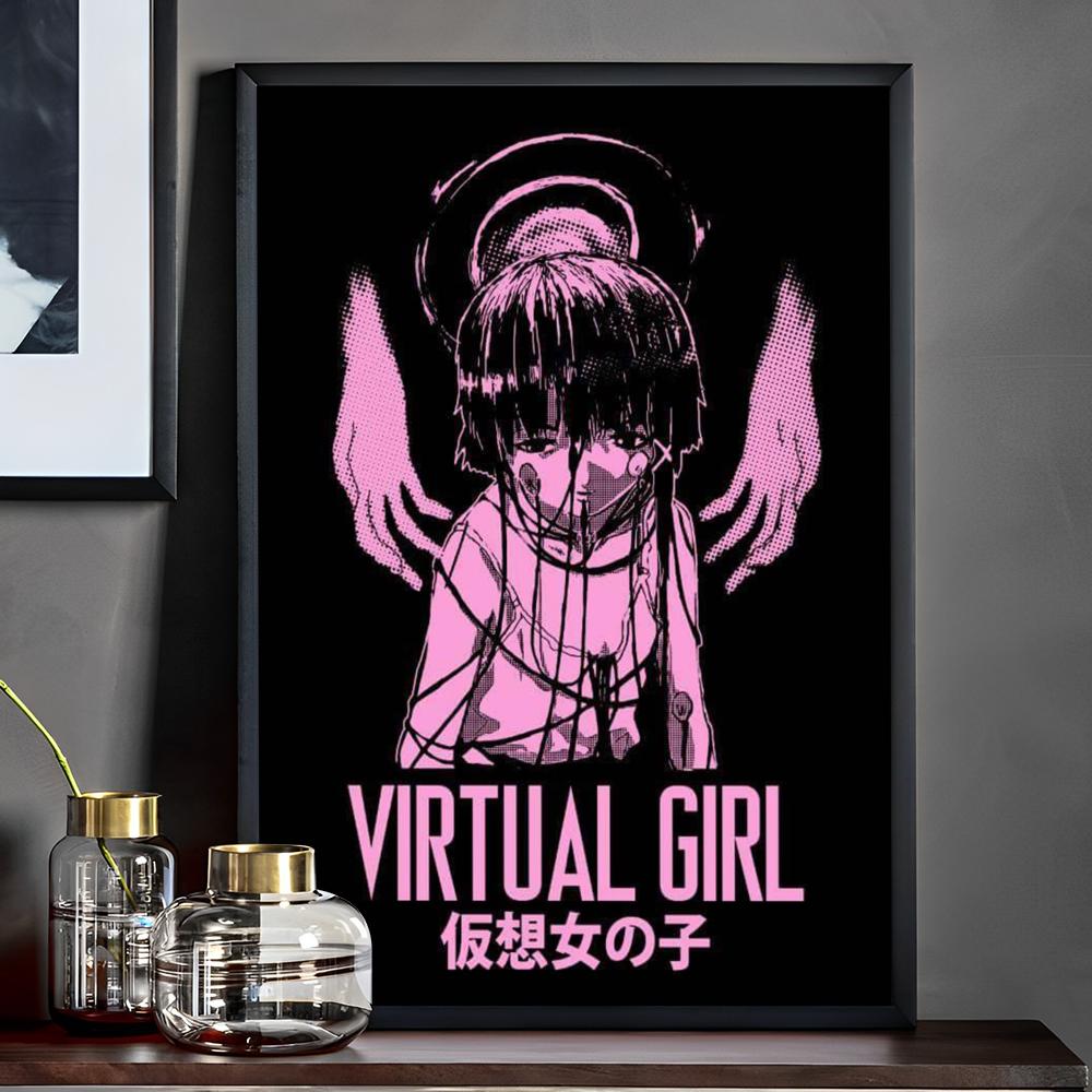 

Сериал Эксперименты Лейн Аниме Плакат Аниме Постеры Липкие HD Качество Настенное Искусство Ретро Постеры для Домашнего Декора Комнаты Каваи 21cm×30cm NoFrame