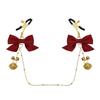 Golden Bell Vintage Metal Nipple Clamps BDSM Adult Toys Erotic Bow-Tie Nipple Clamps Clitoral and Labia Clamps