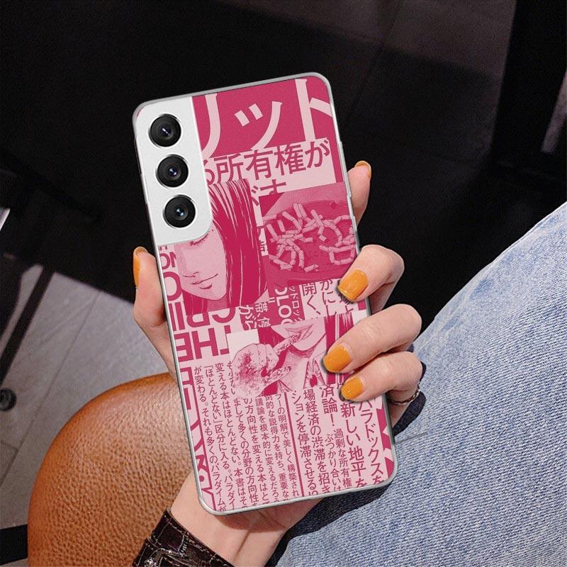 Brokenhearted Anime Girl Phnoe Case for Samsung Galaxy S26 S25 Edge S23 S24 Ultra S22 Plus S21 S20 FE Unique Cover Soft Coque Ga