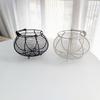 Round Hand-held Woven Iron Egg Basket for Kitchen Use