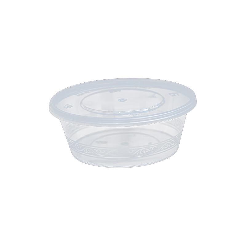 Einweg 300ml Transparente Runde Essensbehälter (450 Sätze)