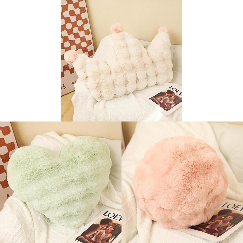 Modern Minimalist Geometric Heart Shape Throw Pillow With Plush Cover For Home Decor