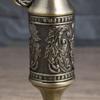 European Engraved Slim Neck Metal Vases Flower Arrangements Container Bud Vases For Home Table Centerpieces Decors