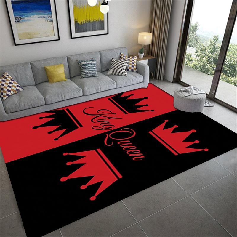 2025 New King&Queen Carpet Rug for Living Room Bedroom Home Sofa Decoration,Kids Play Non-slip Floor Mat9