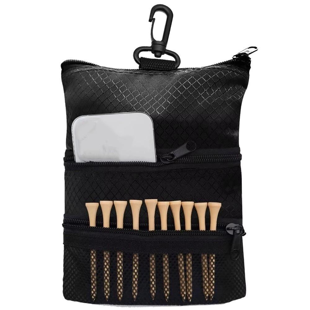 Three Layer Golf Ball Bag Waterproof Golf Pouch Multipurpose Golf Carrier  Golf Players