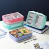 304 Stainless Steel Insulated Divided Bento Lunch Box - Microwaveable, Ideal for Office Workers and Students