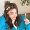 Cauliflow Food Side Bangs Clip Solid Color Funny Barrette Lovely Vegetable Hair Clip  Party