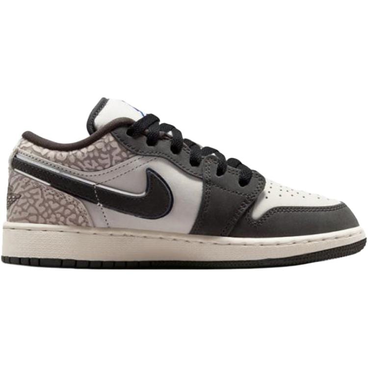 Jordan Air Jordan 1 Low Top Basketball Shoes Black White Umber Unisex IU2269-100