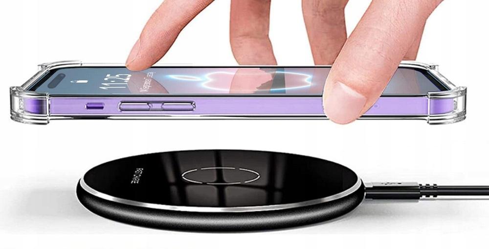 ANTI-SHOCK Case Transparent Colorless for iPhone 14 Pro + 9H Glass