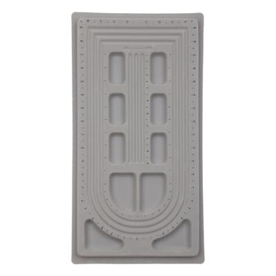 Bead Design Board Flocked Bead Board Beading Organizer Jewelry Making Tray for Creating Bracelets Necklaces Jewelry