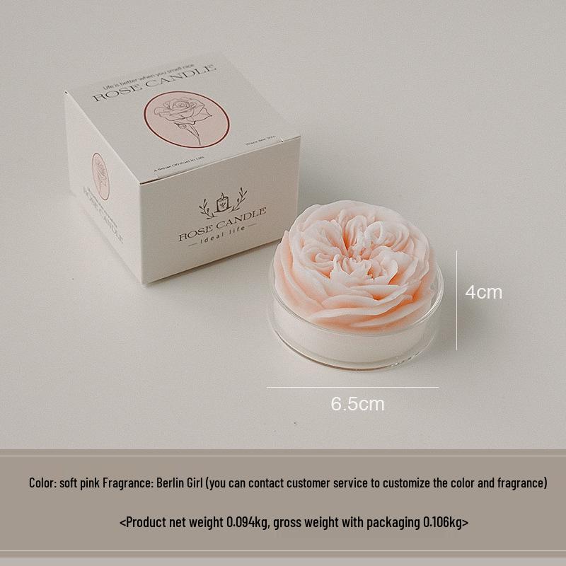 Austin Rose Scented Candle - Qixi Valentine's Day Souvenir Gift