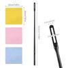 Instrument Hygiene Set Double ABS Cleaning Rods with High Absorbency Polishing Cloths Polishing Accessories for Flutes