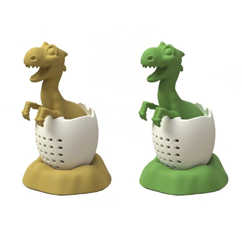 Dinosaur Shape Tea Strainers Silicone Tea Leak Related Teapot Tea Set Filter Silicone Tea Filter Tea Strainers Tea Set