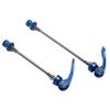 2Pcs Bicycle Quick Release Lever Removable Easily Replace Light Weight 4 Colors Bike Skewer for Mountain Road BikeBlue