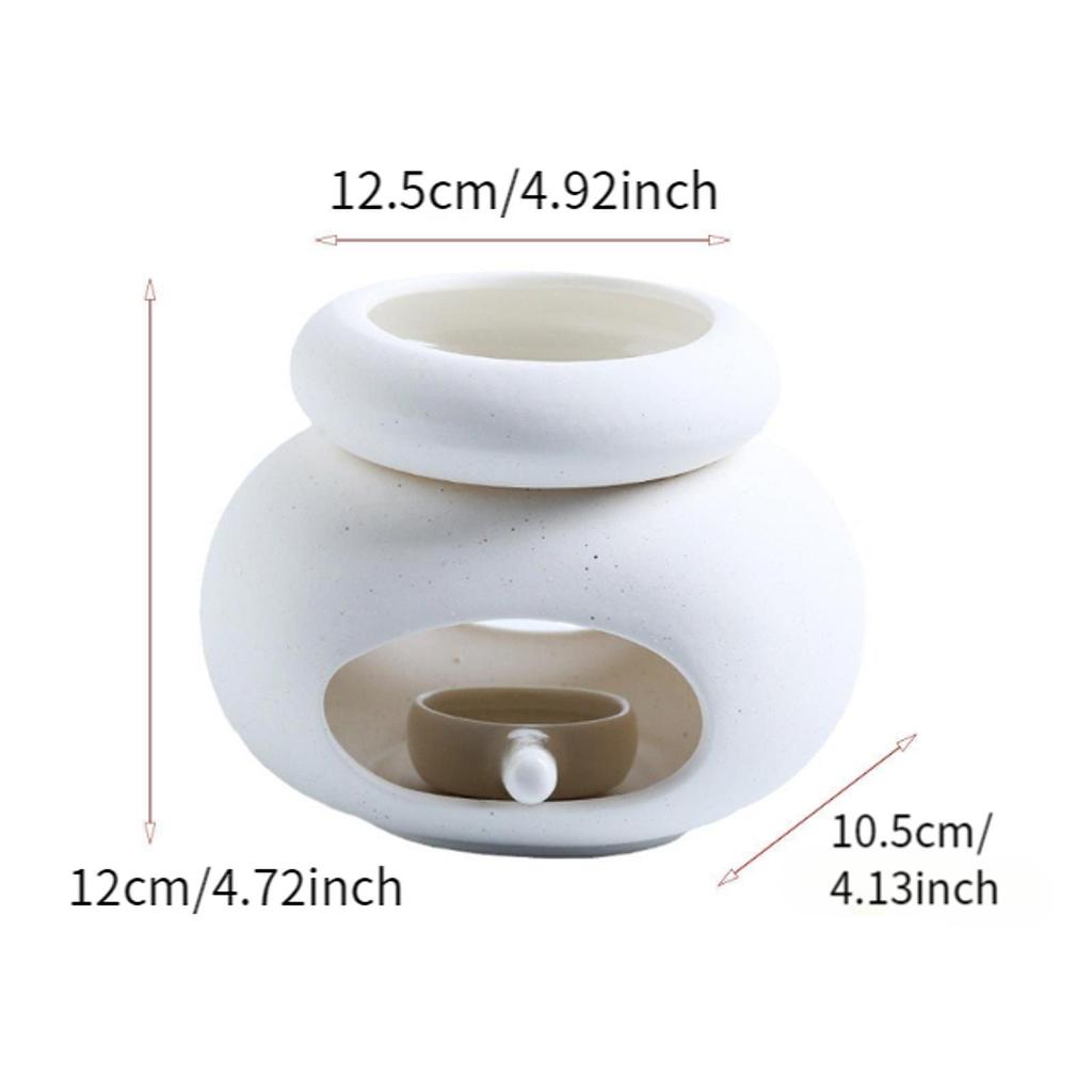 Essential Oil Burner Decorative Ceramic Oil Diffuser Tabletop Essential Oil Warmer Versatile Aroma Burner for Yoga Home Bedroom