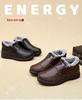 Winter Men's Warm Cotton Shoes: Velvet-Lined, Waterproof, Non-Slip Boots for Middle-Aged & Elderly
