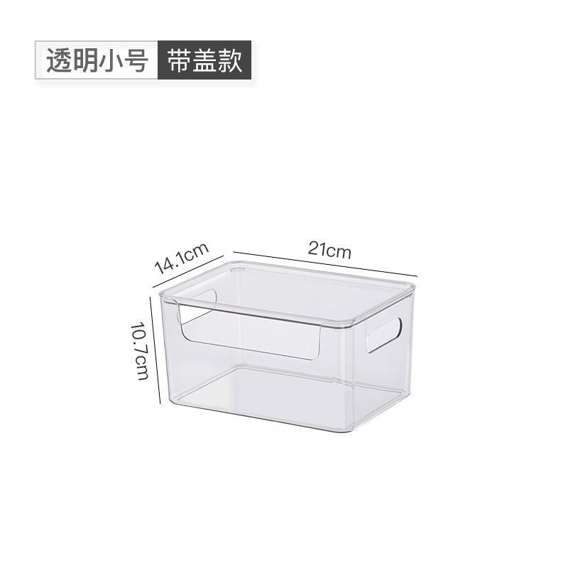 

Ящик для хранения на рабочем столе, косметика, офисный стол, канцелярские принадлежности, документы, закуски, прямоугольная кухня, сортировочная коробка для ванной комнаты XS прозрачный