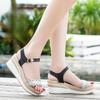 Ladies Shoes Wedges Heel Footwear Wedge with Platform Waterproof Summer  Rhinestones Sandals for Women Outdoor Pumps Diamond