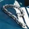 100% S925 Silver Bracelet 10MM Bicycle Punk S925 Silver Jewelry Never Fade Carry Men Women Jewelry Gifts