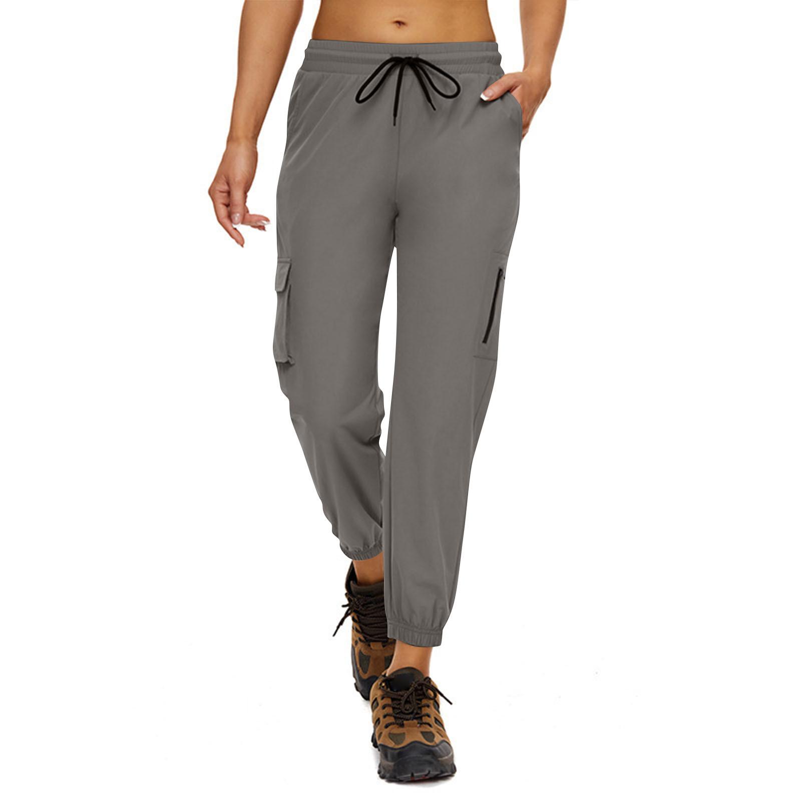 

Женские плиссированные брюки-карго для походов с карманами M