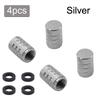 Aluminum Alloy Automobile Tire Valve Cap Three-Slot Circular Universal Valve Core Vacuum Tire Tire Pressure Monitoring Valve Cap Valve Stems 1