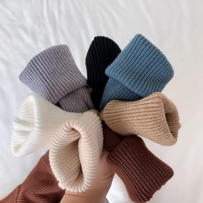 Long Sleeve Half High Neck Sweater Women's Pullover Solid Color Slim Knit Bottoming Shirt Elegant and Comfortable Women's Clothes