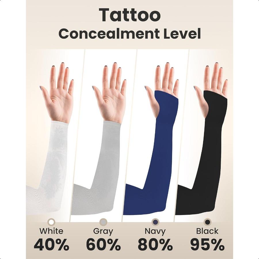 

KEMFORD Маскирующие татуировки рукава 1 пара УФ рукава для мужчин женщин Легкие для заживления кожи Защита от солнца United States