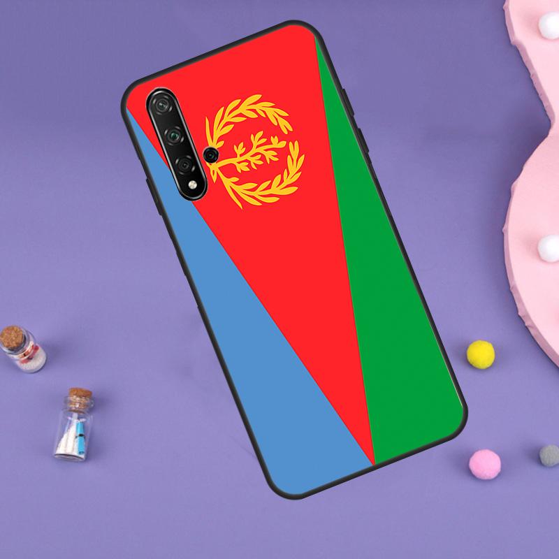 Eritrea Flagge Fall Für Huawei Nova Y70 Y60 Y61 Y90 Y91 5T 9 10 SE 3i 8i 11i 11 Pro P20 P40 P30 Lite Abdeckung
