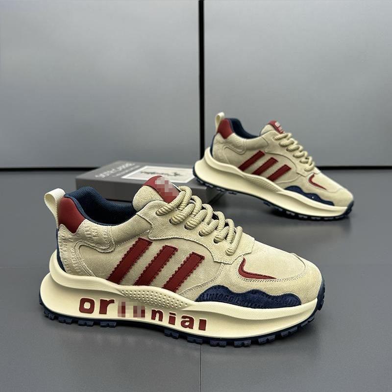 Retro Three-bar Dad Shoes Men's 2025 Spring New Comfortable and Versatile Douyin Kuaishou Explosive Casual Shoes