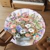 1PC Flowers Bucket Office Round Area Rug, Under Office Chairs Bedroom Living Room Home Decor, Carpet for Office -1110024