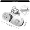 Steel Boat Fast Entry Cams Cleat With Leading Rings Bearing Rope Clamp Pilates Equipment Boat Cleats Kayak Marine
