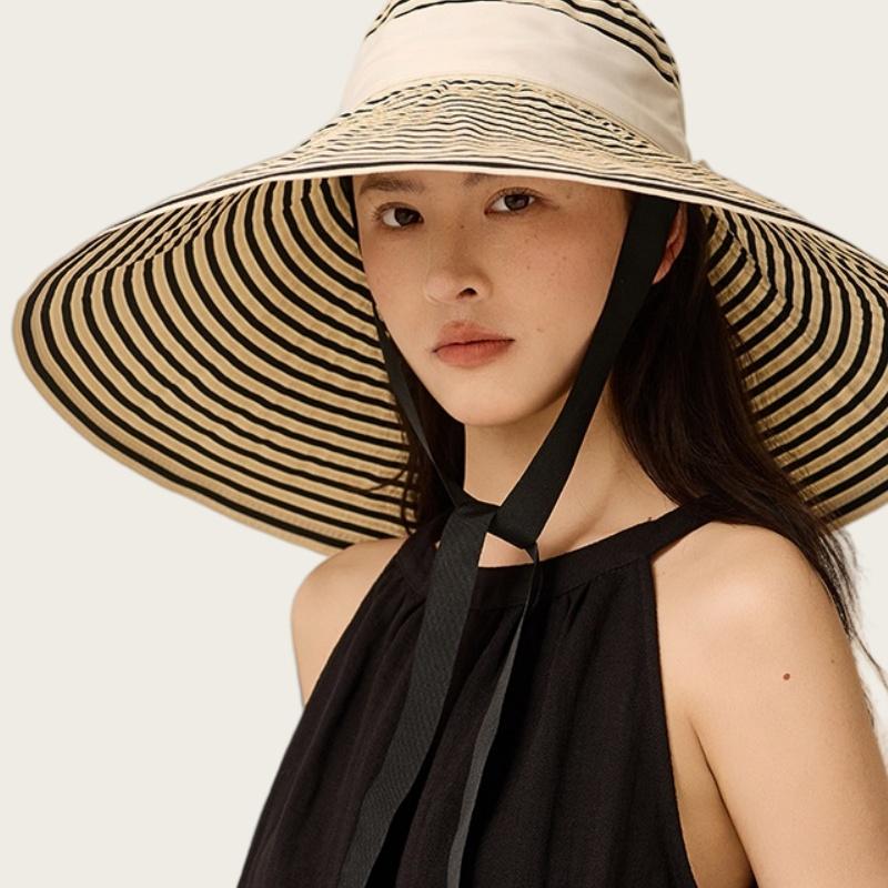 

Large-brim Women s Summer Outdoor Sun Hat Foldable Sun Hat Woven UPF 50+ Sun Protection One Size