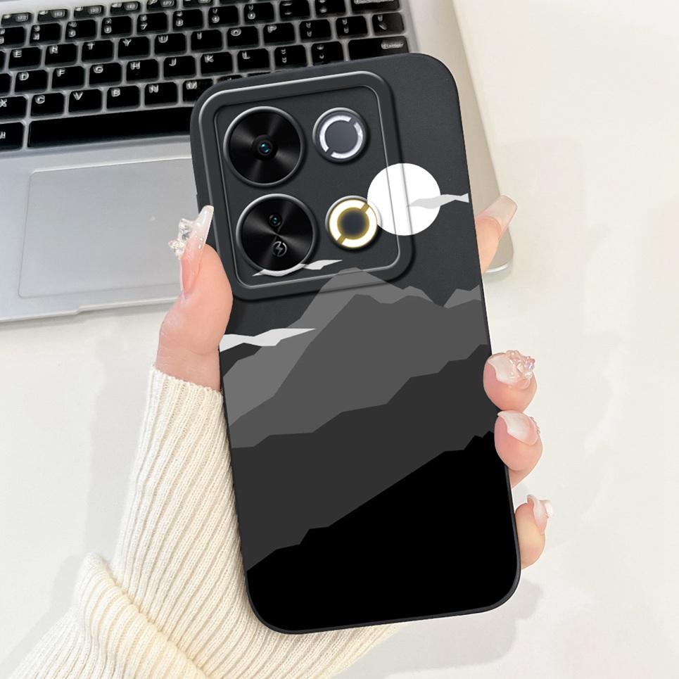 Luxury Fashion Coque For Itel P65 P671L Etui Moon Night Gothic Painting Phone Cases For ItelP65 P 65 Coques Soft Silicone Covers