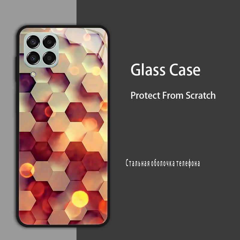 M53 5G Case For Samsung Galaxy M53 Case for Samsung M33 Tmepered Glass Case Fundas For Galaxy M23 A12 M12 A22 5G F23 Phone Cases