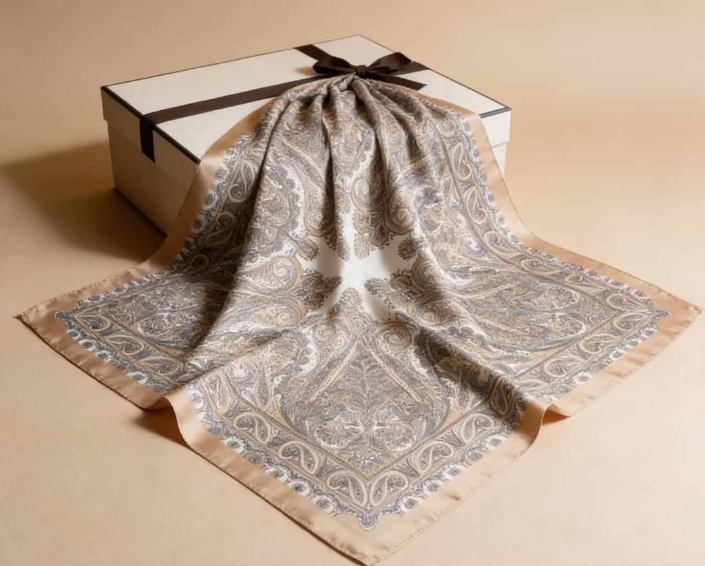 Square Scarf Print Hijab Female Turban Fashion Luxury Headscarf Shawl Neckerchief Handkerchief Headband Bandana Windproof Wraps