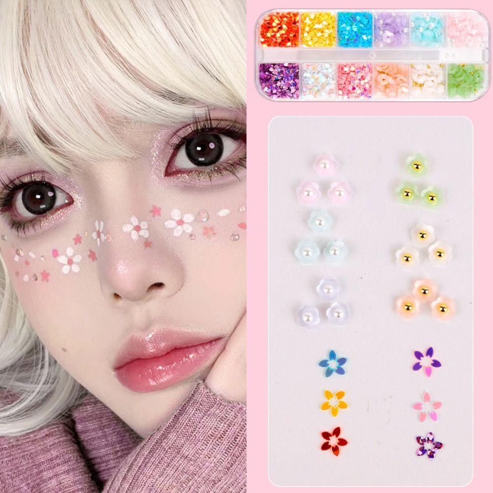 Butterfly Flower Pearl 3D Temporary Stickers Cute DIY Nail Art Decoration  Children