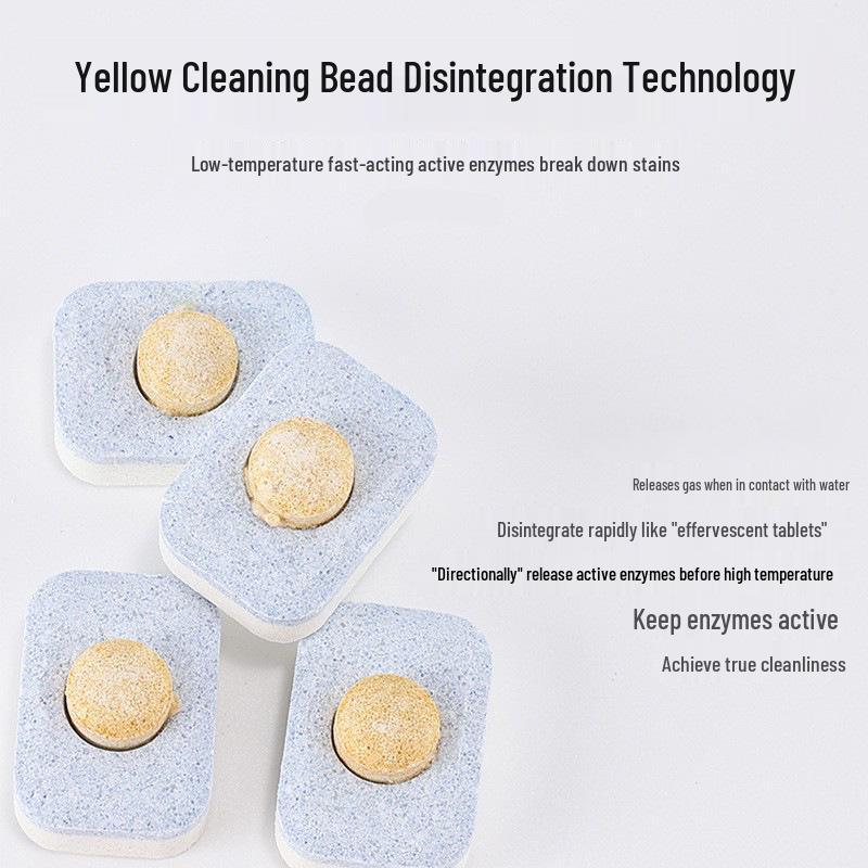 Three-in-One Dishwasher Tablets: Detergent, Water Softener, Oil Remover for Efficient Cleaning