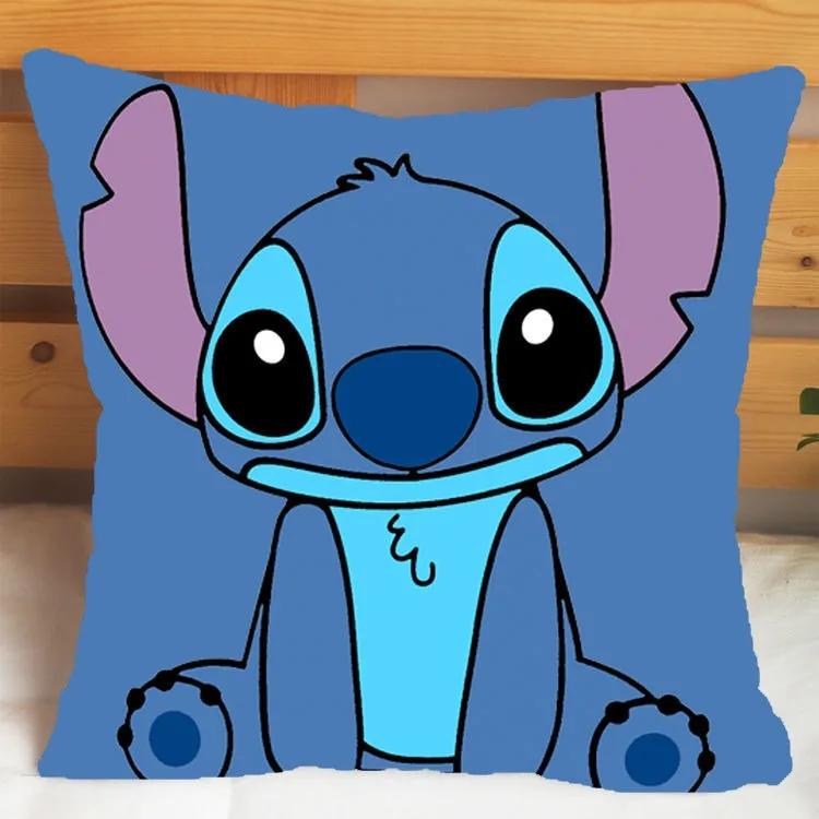 

Lilo and Stitch pillow cover office living room sofa cushion cover home bedroom room decoration children gift doll 16x16Inch