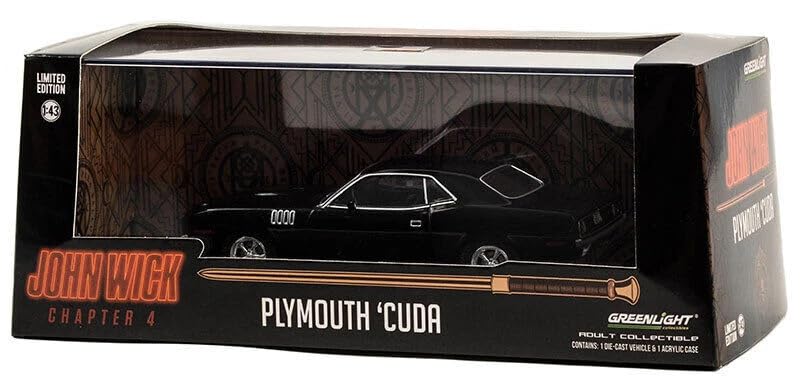 Greenlight 1/43 Plymouth Cuda 1971 John Wick