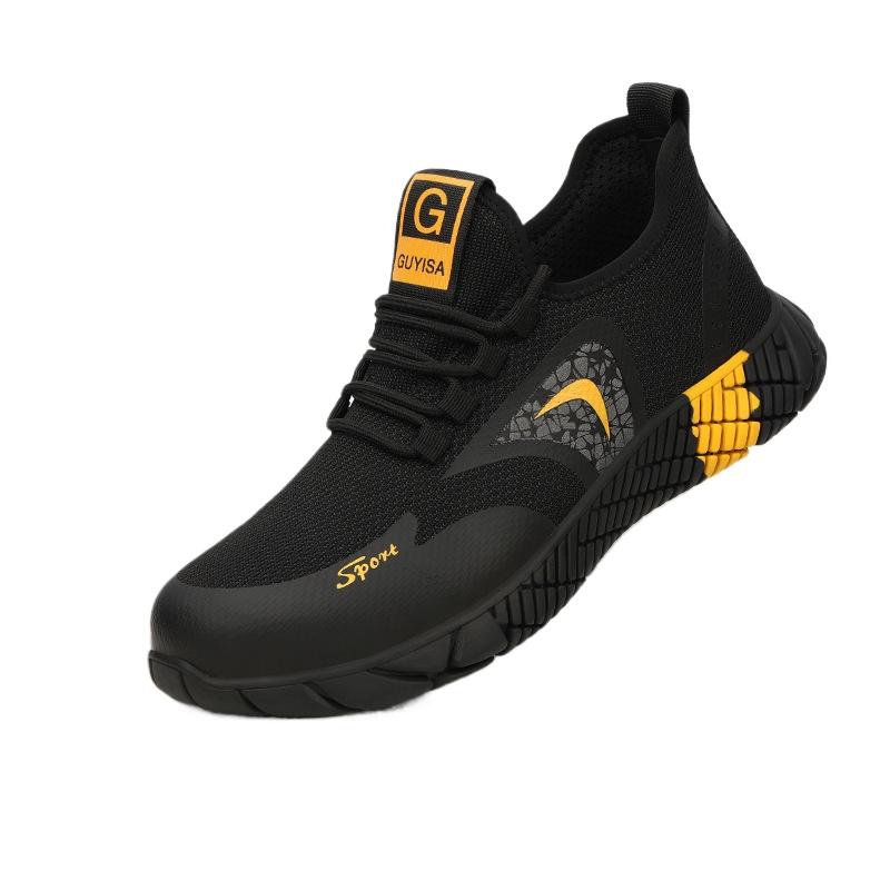 

Обувь для страхования труда Мужская противоударная и противопрокольная тканая защитная обувь с защитой от мух 48